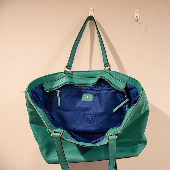 Kate Spade Aqua/teal Leather Tote bag - Picture 2 of 4